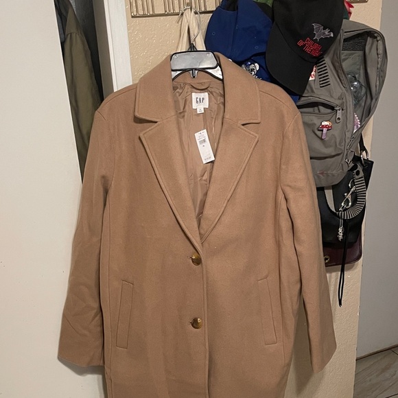 GAP Factory Camel Blazer with Gold Buttons - Picture 4 of 9